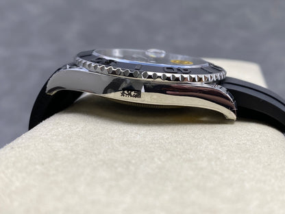 Yacht-Master 226659 VSF 1:1 Best Edition Black Dial On Oysterflex Strap DD3235 V3 (Free Sprung) Weighted