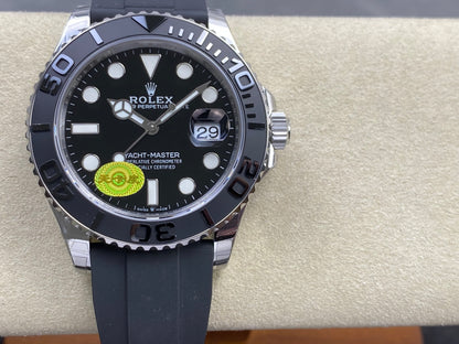 Yacht-Master 226659 VSF 1:1 Best Edition Black Dial On Oysterflex Strap DD3235 V3 (Free Sprung) Weighted