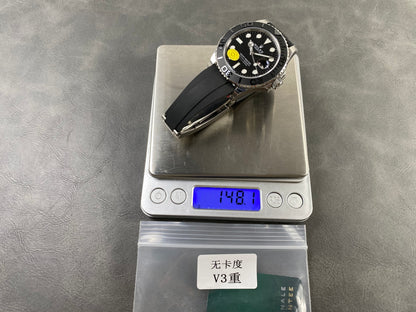 Yacht-Master 226659 VSF 1:1 Best Edition Black Dial On Oysterflex Strap DD3235 V3 (Free Sprung) Weighted