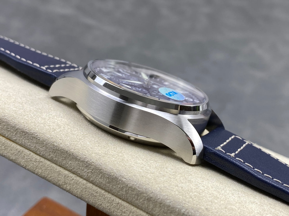 Pilot Chrono IW388101 OCTA 1:1 Best Edition Blue Dial on Blue Leather Strap 69385 Super Clone