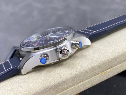 Pilot Chrono IW388101 OCTA 1:1 Best Edition Blue Dial on Blue Leather Strap 69385 Super Clone