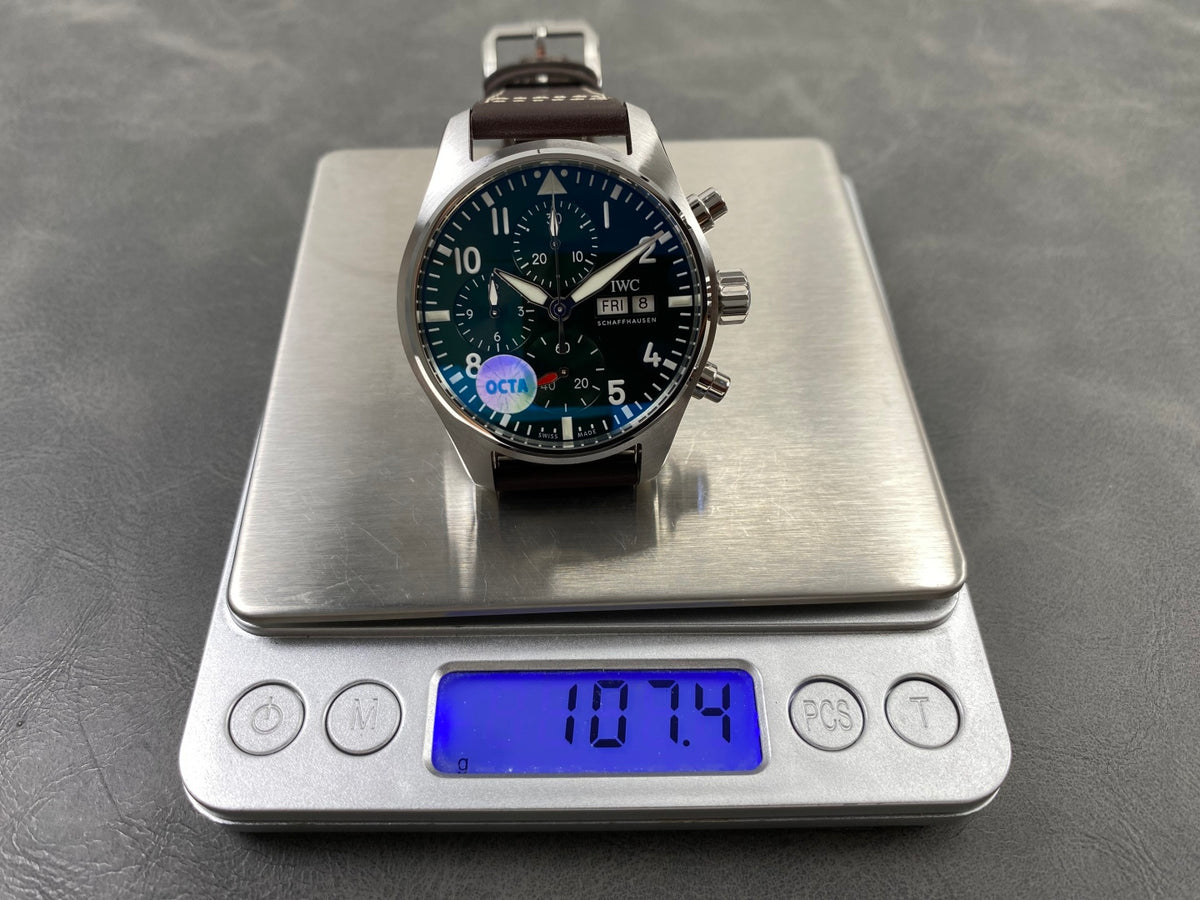 Pilot Chrono IW388103 OCTA 1:1 Best Edition Green Dial on Brown Leather Strap 69385 Super Clone