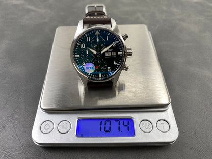 Pilot Chrono IW388103 OCTA 1:1 Best Edition Green Dial on Brown Leather Strap 69385 Super Clone