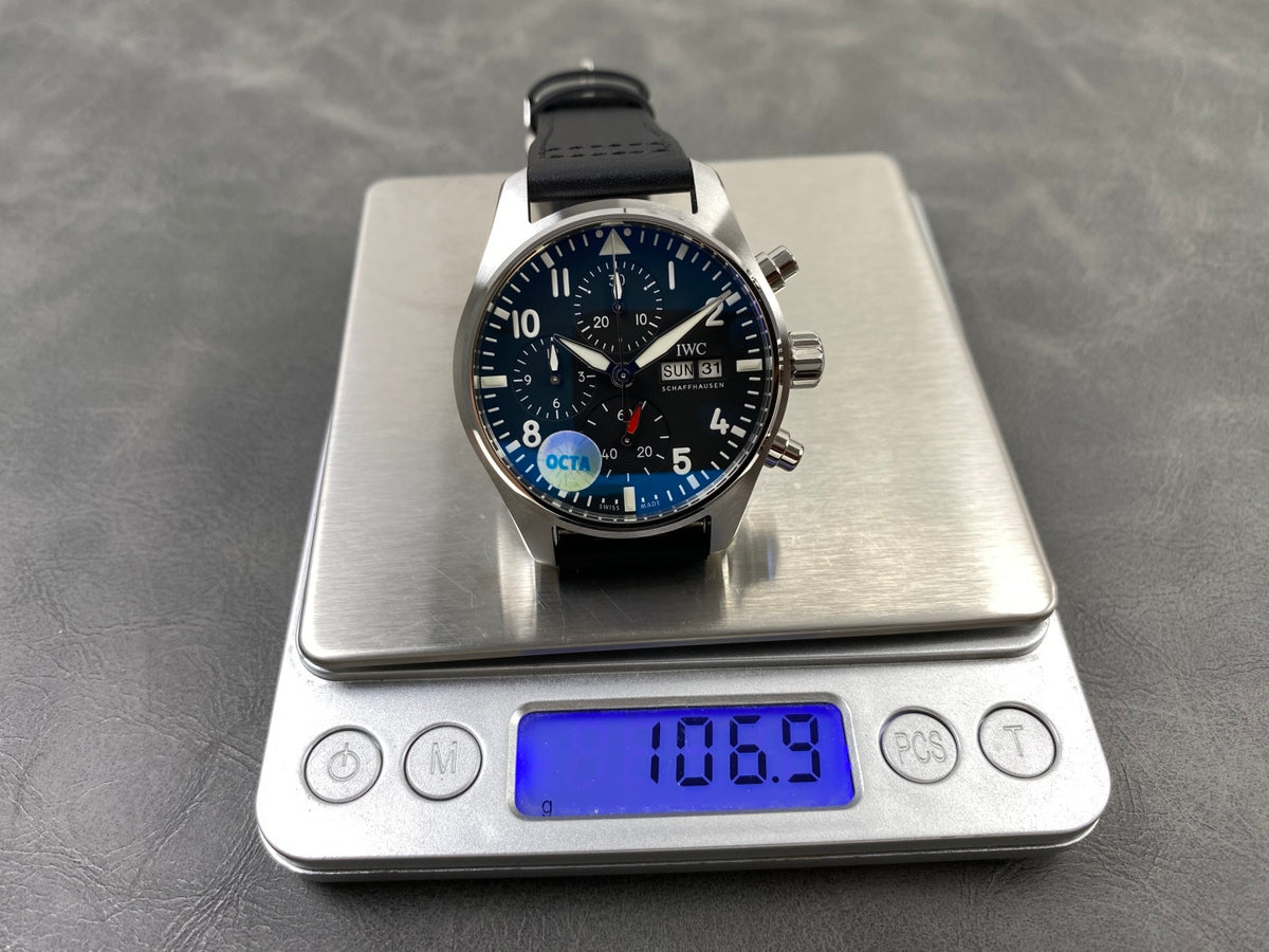 Pilot Chrono IW388111 OCTA 1:1 Best Edition Black Dial on Black Leather Strap 69385 Super Clone