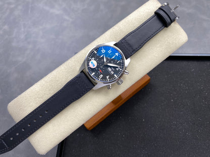 Pilot Chrono IW388111 OCTA 1:1 Best Edition Black Dial on Black Leather Strap 69385 Super Clone