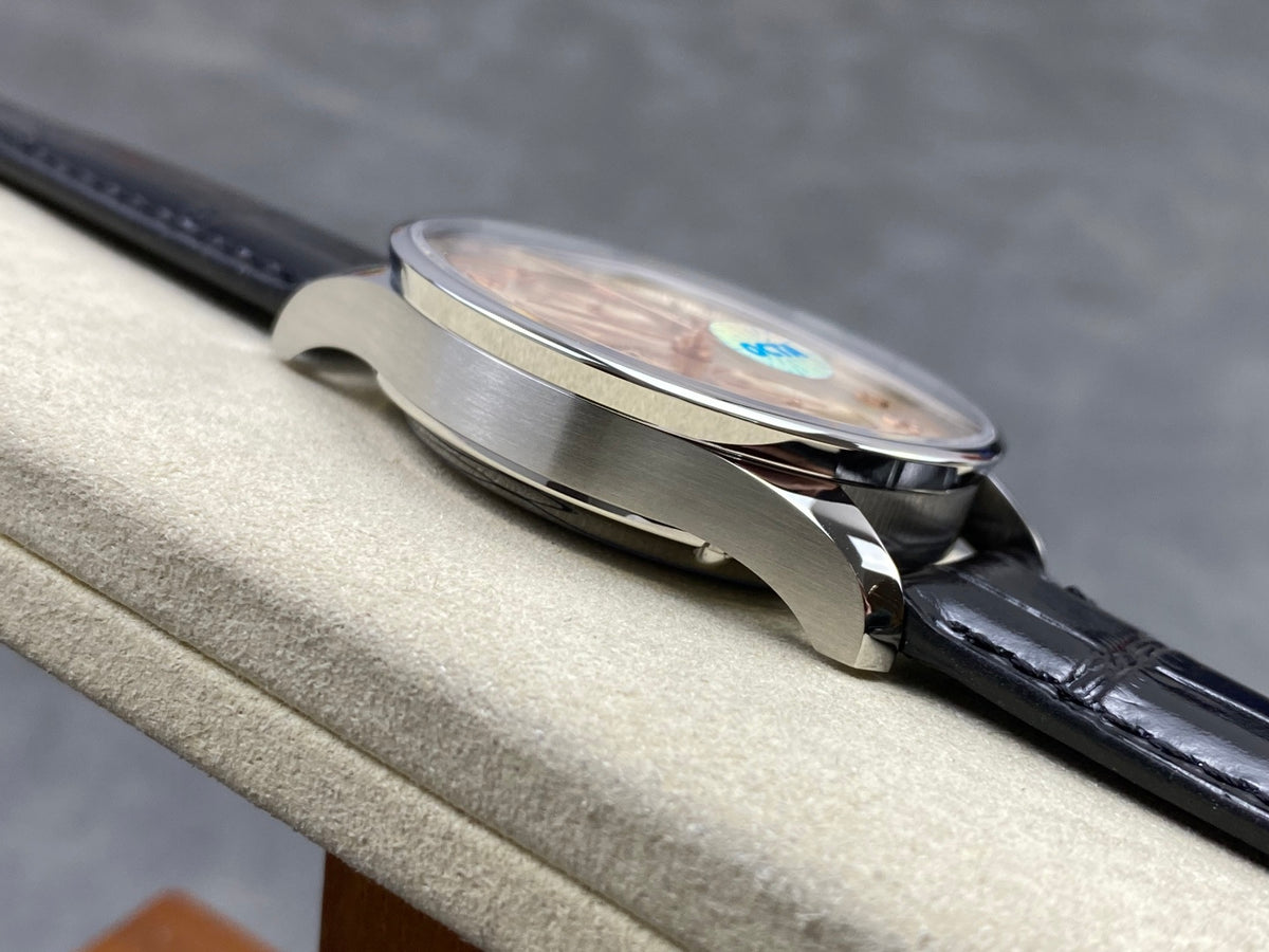 Portugieser Chrono IW371624 OCTA 1:1 Best Edition YG Dial on Black Leather Strap DD69355 Super Clone