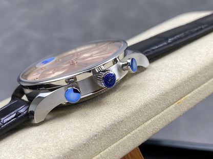 Portugieser Chrono IW371624 OCTA 1:1 Best Edition YG Dial on Black Leather Strap DD69355 Super Clone