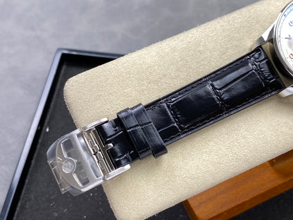 Portugieser Chrono IW371604 OCTA 1:1 Best Edition White/YG Dial on Black Leather Strap DD69355 Super Clone
