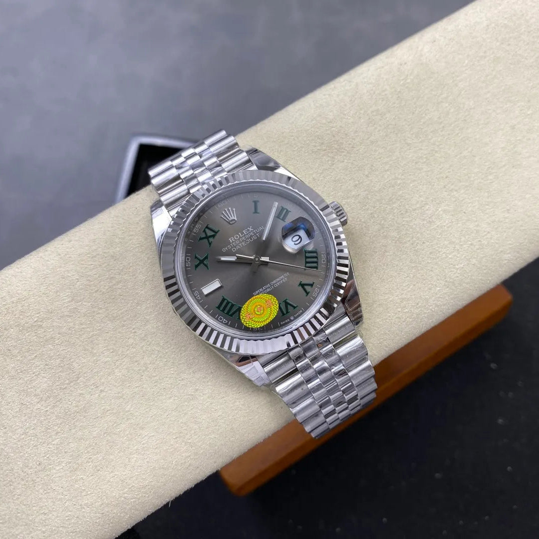 Datejust 41 126334 904L SS VSF 1:1 Best Edition Gray Roman Dial on Jubilee Bracelet VS3235 V2s (Free Sprung) Weighted