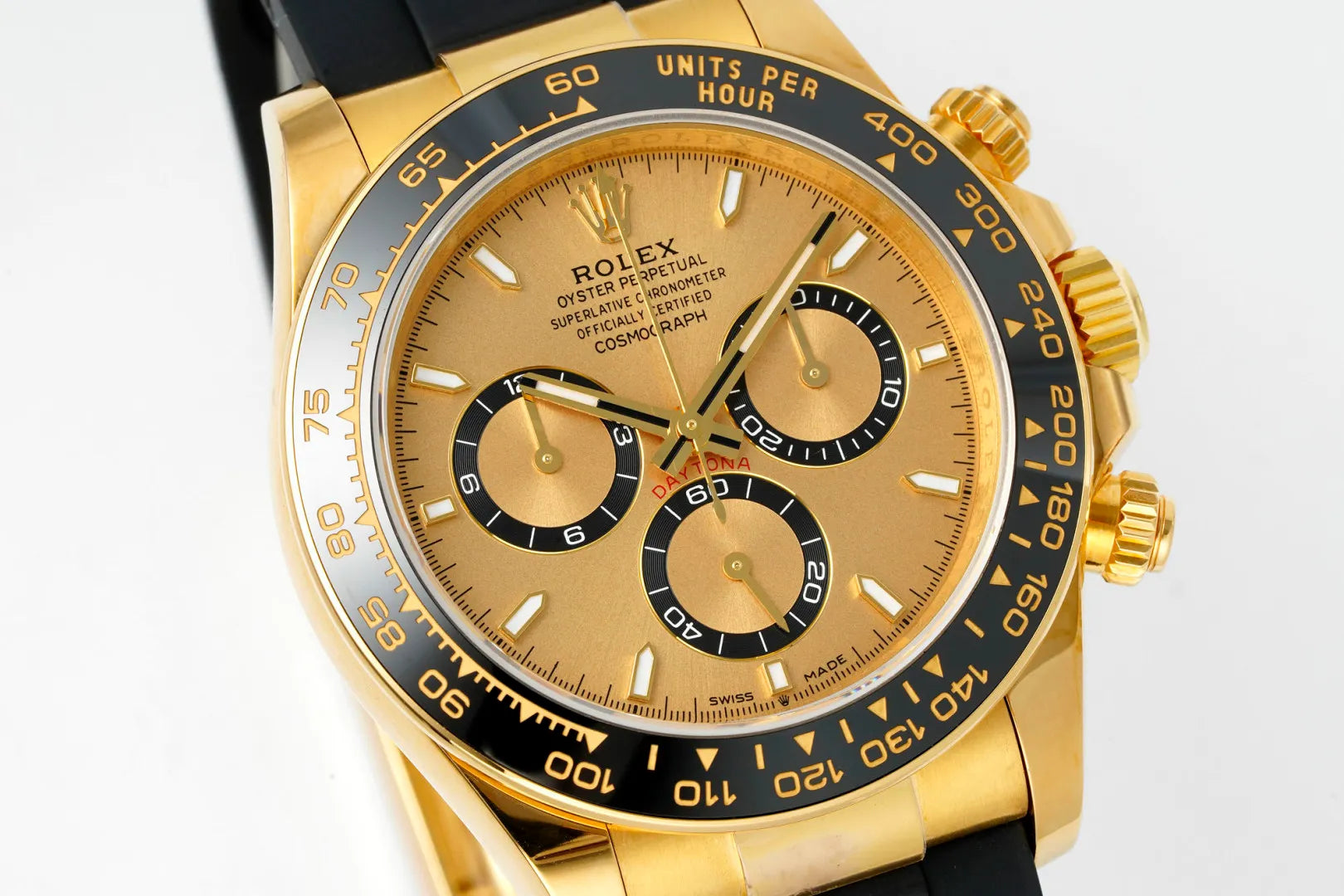 Daytona 126518 ERF Best Edition YG Dial on Oysterflex Strap JH4131 (Free Sprung)