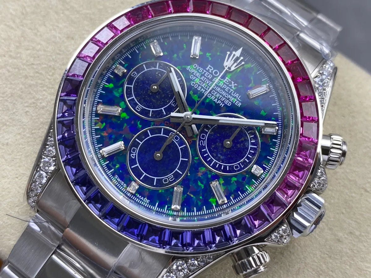 Daytona M126596SABV Stainless Steel Case G1F 1:1 Best Edition Chrysoprase Dial on Stainless Bracelet SA4130