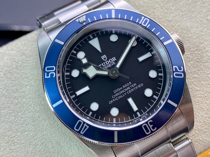 Heritage Black Bay Blue Bezel ZF 1:1 Best Edition on SS Bracelet A2824 V5