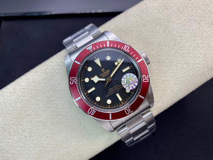 Heritage Black Bay Red Bezel ZF 1:1 Best Edition on SS Bracelet A2824 V5