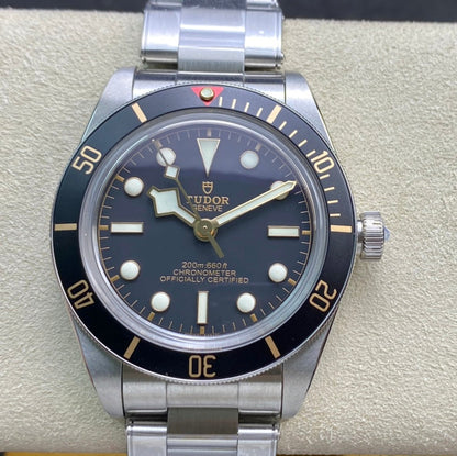 Black Bay Fifty Eight 39mm SS ZF 1:1 Best Edition Black Dial on SS Bracelet A2824 V5