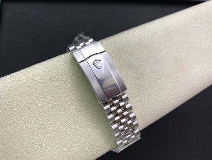 DateJust 41 126334 Clean 1:1 Best Edition 904L Steel Gray Dial Green Roman on Jubilee Bracelet DD3235