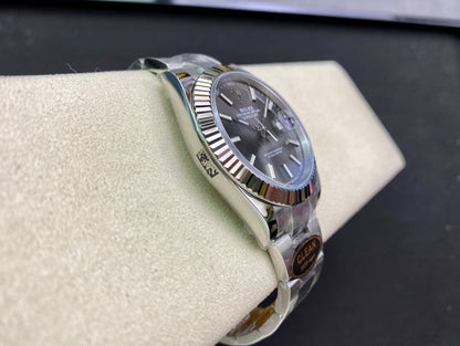 DateJust 41 126334 Clean 1:1 Best Edition 904L Steel Gray Stick Dial on Oyster Bracelet DD3235