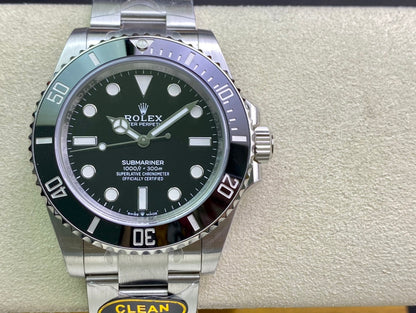Submariner 41mm 124060 No Date 904L Steel Clean 1:1 Best Edition VR3230