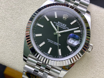 DateJust 41 126334 Clean 1:1 Best Edition 904L Steel Black Stick Dial on Jubilee Bracelet DD3235