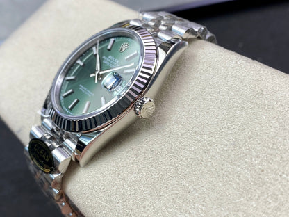 DateJust 41 126334 Clean 1:1 Best Edition 904L Steel Green Stick Dial on Jubilee Bracelet DD3235