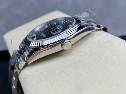 DateJust 41 126334 Clean 1:1 Best Edition 904L Steel Gray/Moissanite Dial on Jubilee Bracelet DD3235