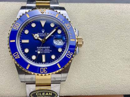 Submariner 126613 LB SS/YG Blue Ceramic 904L Steel Clean 1:1 Best Edition VR3235