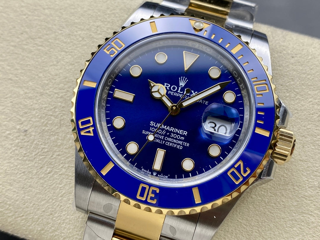Submariner 126613 LB SS/YG Blue Ceramic 904L Steel Clean 1:1 Best Edition VR3235