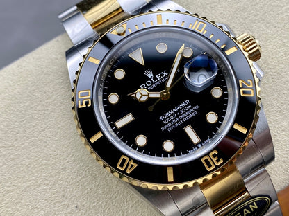 Submariner 126613 LN SS/YG Black Ceramic 904L Steel Clean 1:1 Best Edition VR3235