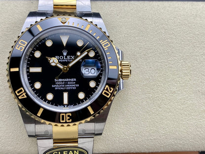 Submariner 126613 LN SS/YG Black Ceramic 904L Steel Clean 1:1 Best Edition VR3235