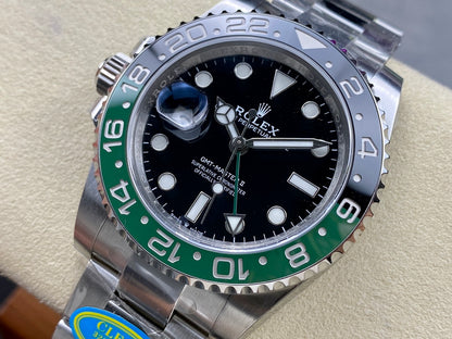 GMT-Master II 1126720 VTNR Black/Green Ceramic Clean Factory 1:1 Best Edition on Oyster Bracelet DD3285 CHS V3