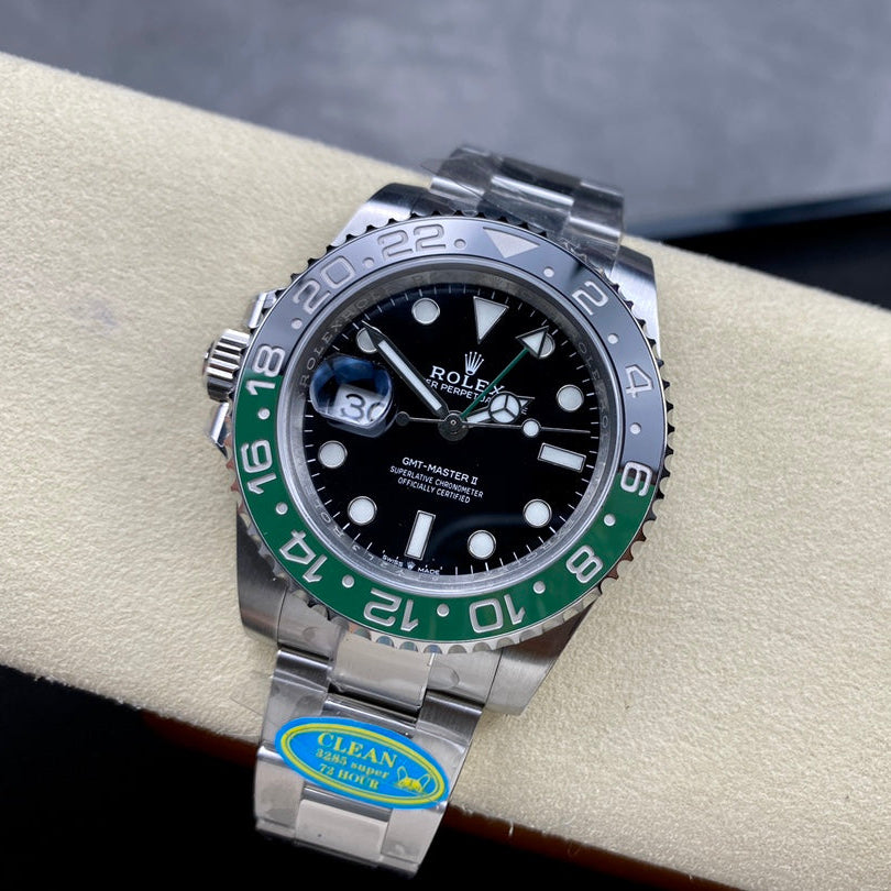 GMT-Master II 1126720 VTNR Black/Green Ceramic Clean Factory 1:1 Best Edition on Oyster Bracelet DD3285 CHS V3