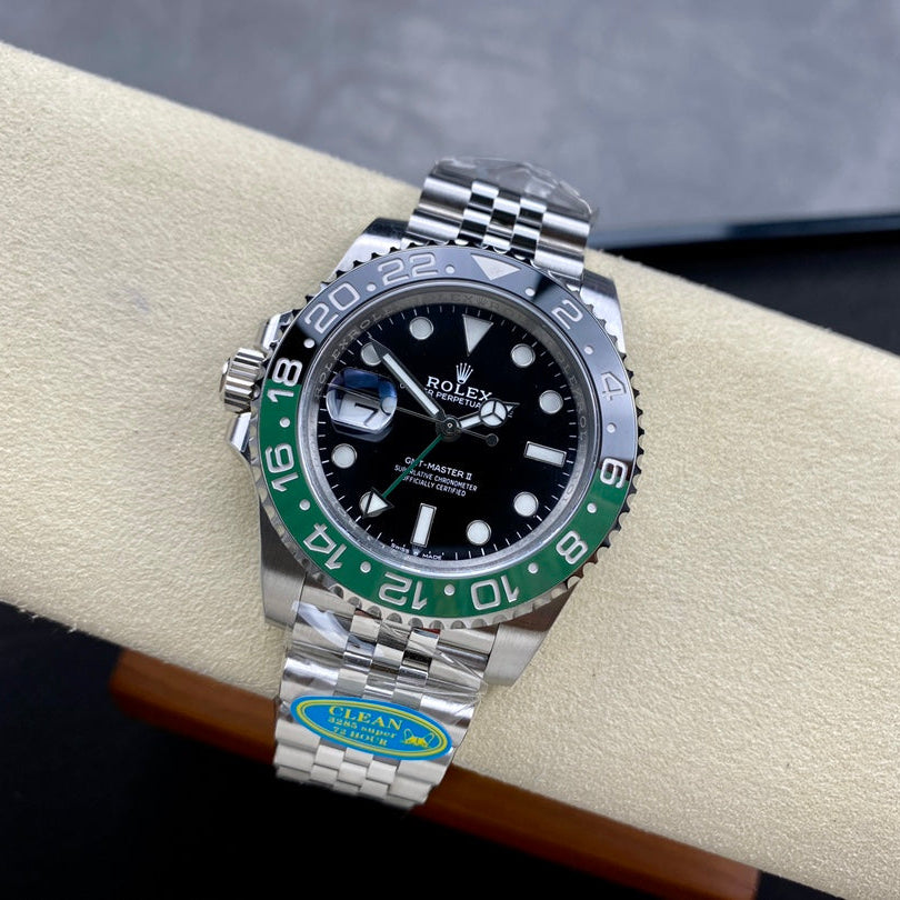 GMT-Master II 1126720 VTNR Black/Green Ceramic Clean Factory 1:1 Best Edition on Jubilee Bracelet DD3285 CHS V3