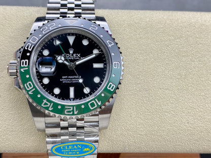 GMT-Master II 1126720 VTNR Black/Green Ceramic Clean Factory 1:1 Best Edition on Jubilee Bracelet DD3285 CHS V3