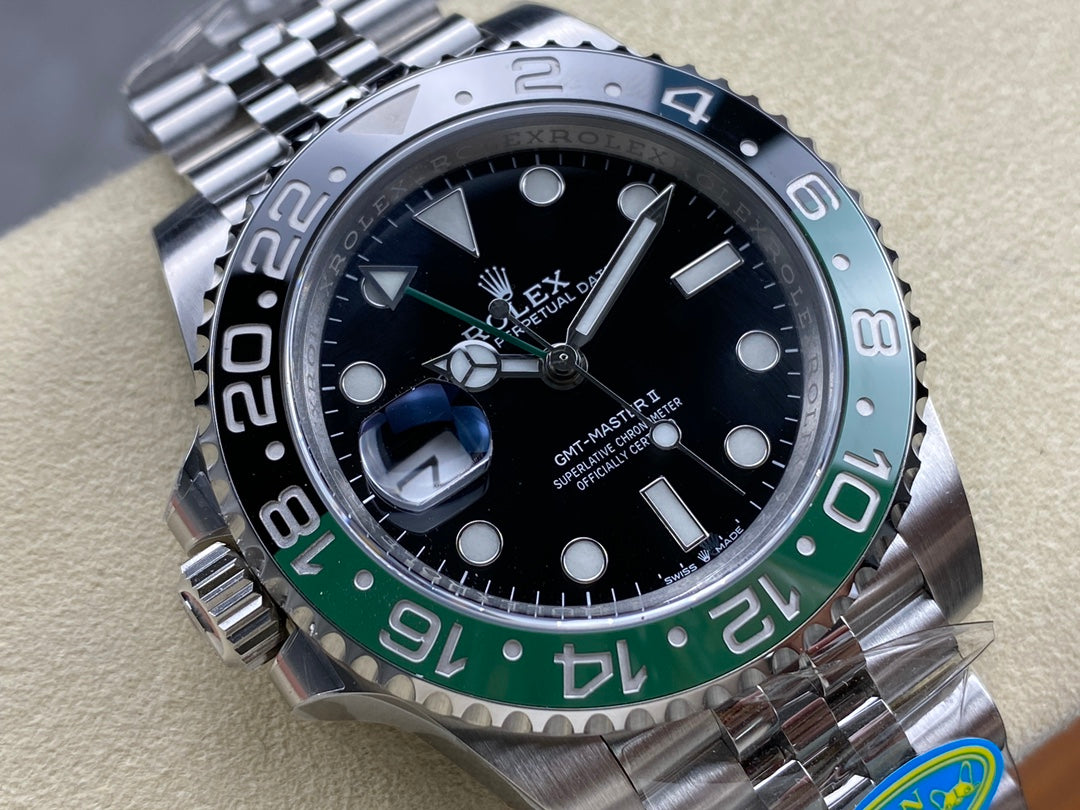 GMT-Master II 1126720 VTNR Black/Green Ceramic Clean Factory 1:1 Best Edition on Jubilee Bracelet DD3285 CHS V3