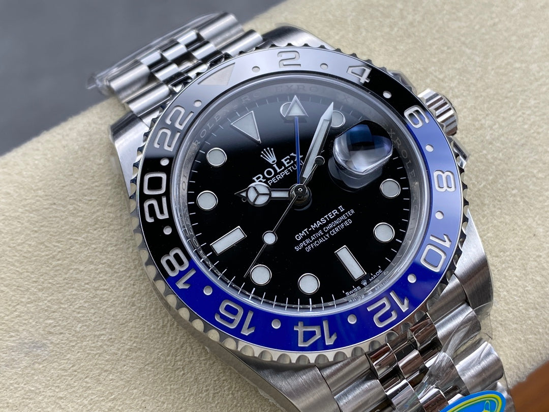 GMT-Master II 126710 BLNR Black/Blue Ceramic Clean Factory 1:1 Best Edition on Jubilee Bracelet DD3285 CHS V3