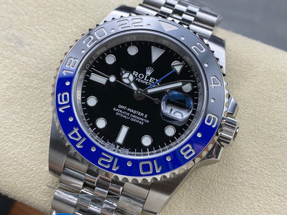 GMT-Master II 126710 BLNR Black/Blue Ceramic Clean Factory 1:1 Best Edition on Jubilee Bracelet DD3285 CHS V3