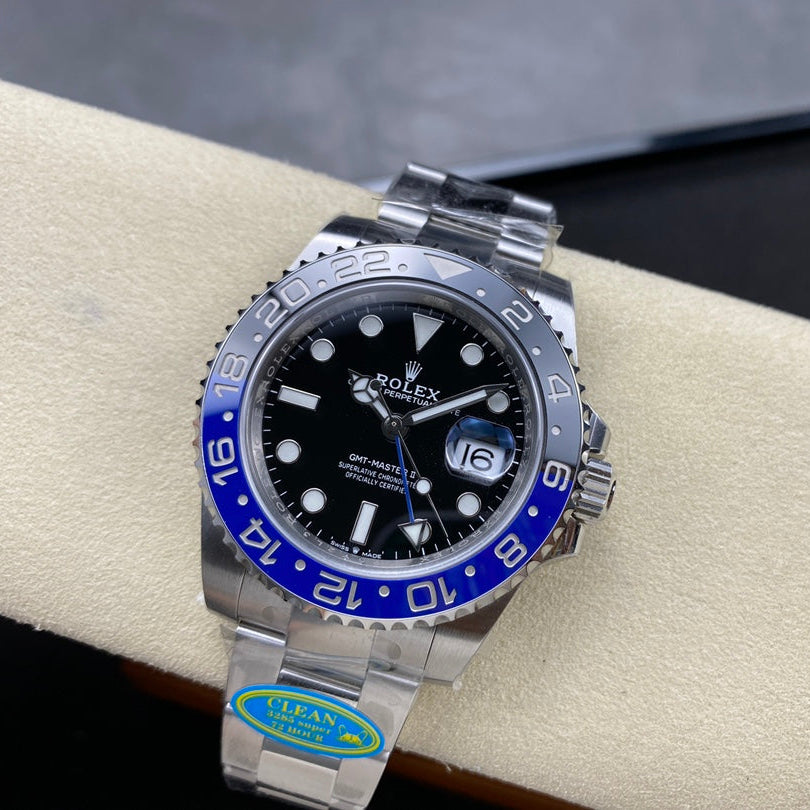 GMT-Master II 126710 BLNR Black/Blue Ceramic Clean Factory 1:1 Best Edition on Oyster Bracelet DD3285 CHS V3