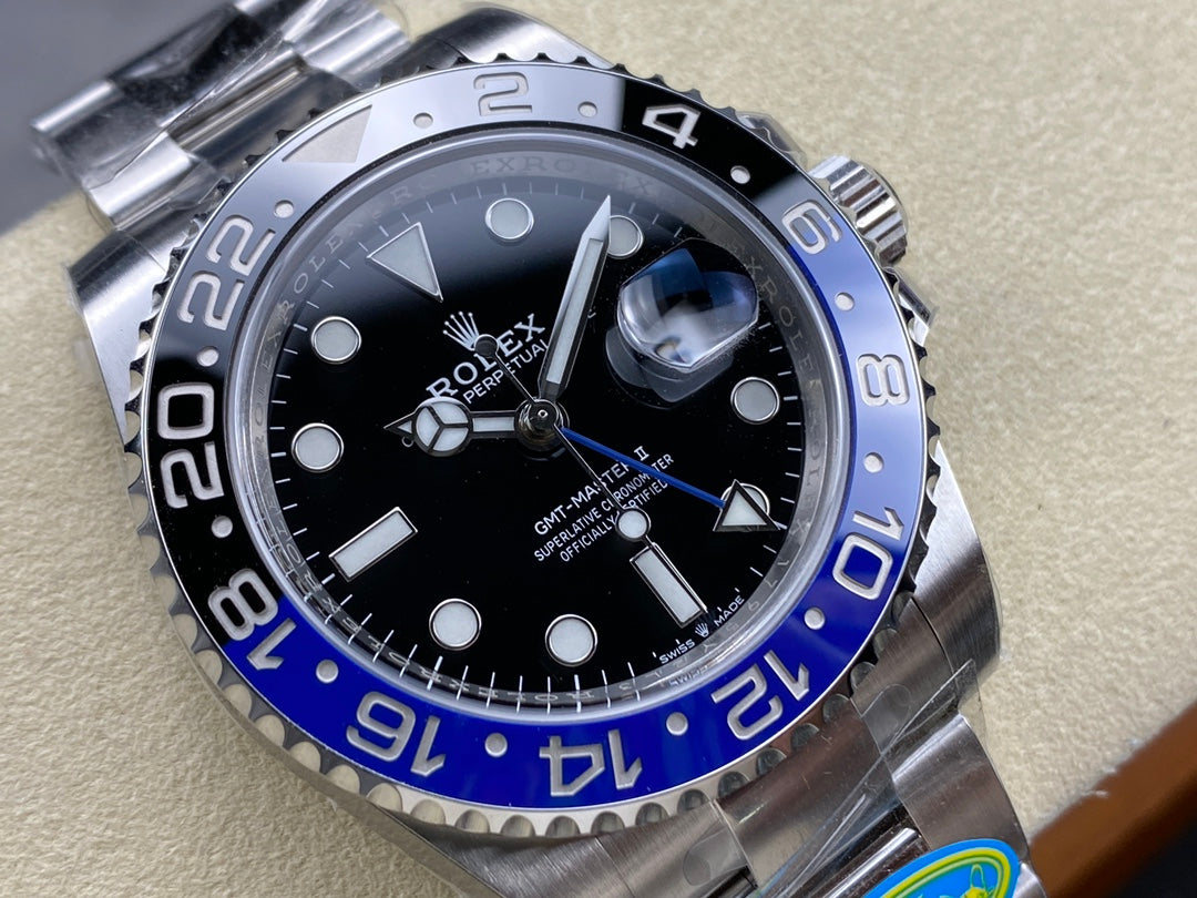 GMT-Master II 126710 BLNR Black/Blue Ceramic Clean Factory 1:1 Best Edition on Oyster Bracelet DD3285 CHS V3
