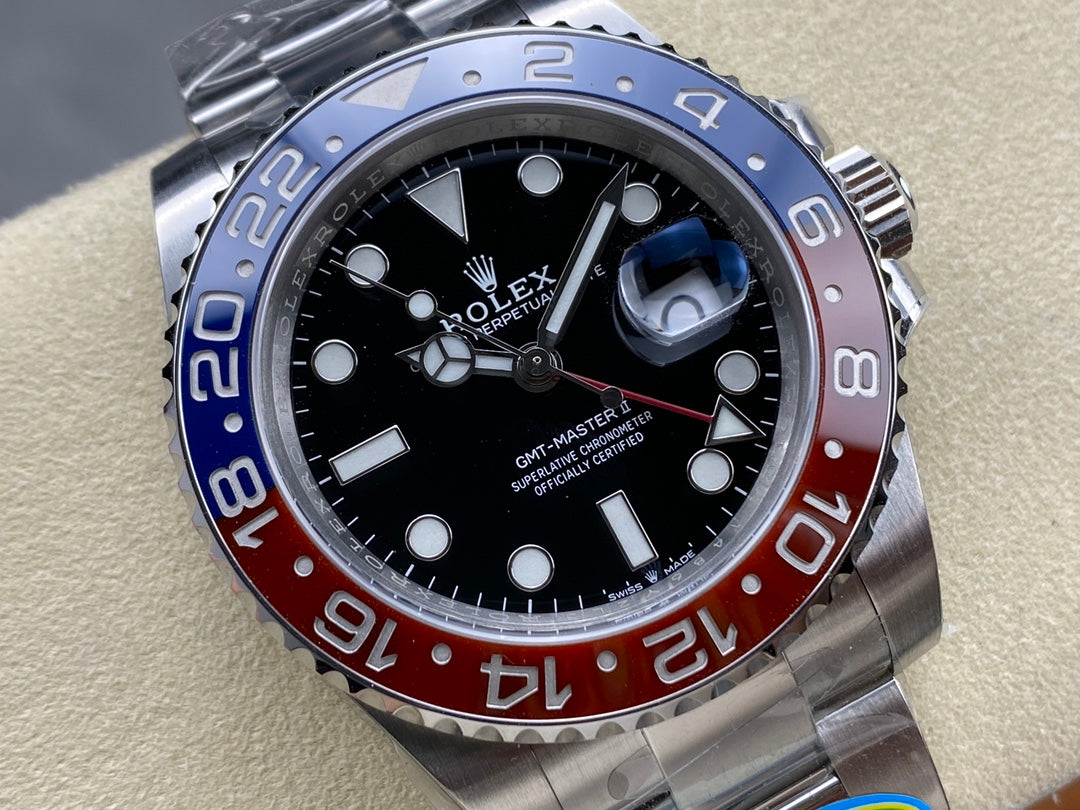 GMT-Master II 126710 BLRO Blue/Red Ceramic Clean Factory 1:1 Best Edition on Oyster Bracelet DD3285 CHS V3