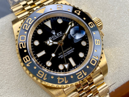 GMT-Master II 126718 GRNR Black/Gray Ceramic Clean Factory 1:1 Best Edition on YG Jubilee Bracelet DD3285 CHS V3