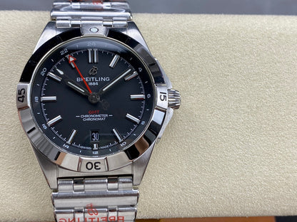 Chronomat GMT 40 SS BLS 1:1 Best Edition Gray Dial on SS Bracelet A2836