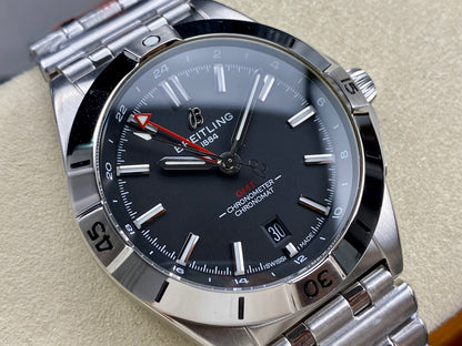Chronomat GMT 40 SS BLS 1:1 Best Edition Gray Dial on SS Bracelet A2836