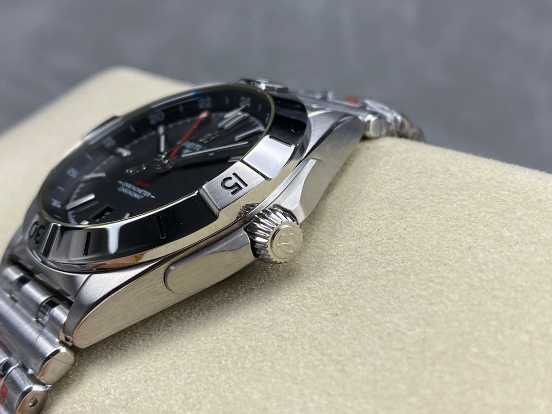 Chronomat GMT 40 SS BLS 1:1 Best Edition Gray Dial on SS Bracelet A2836