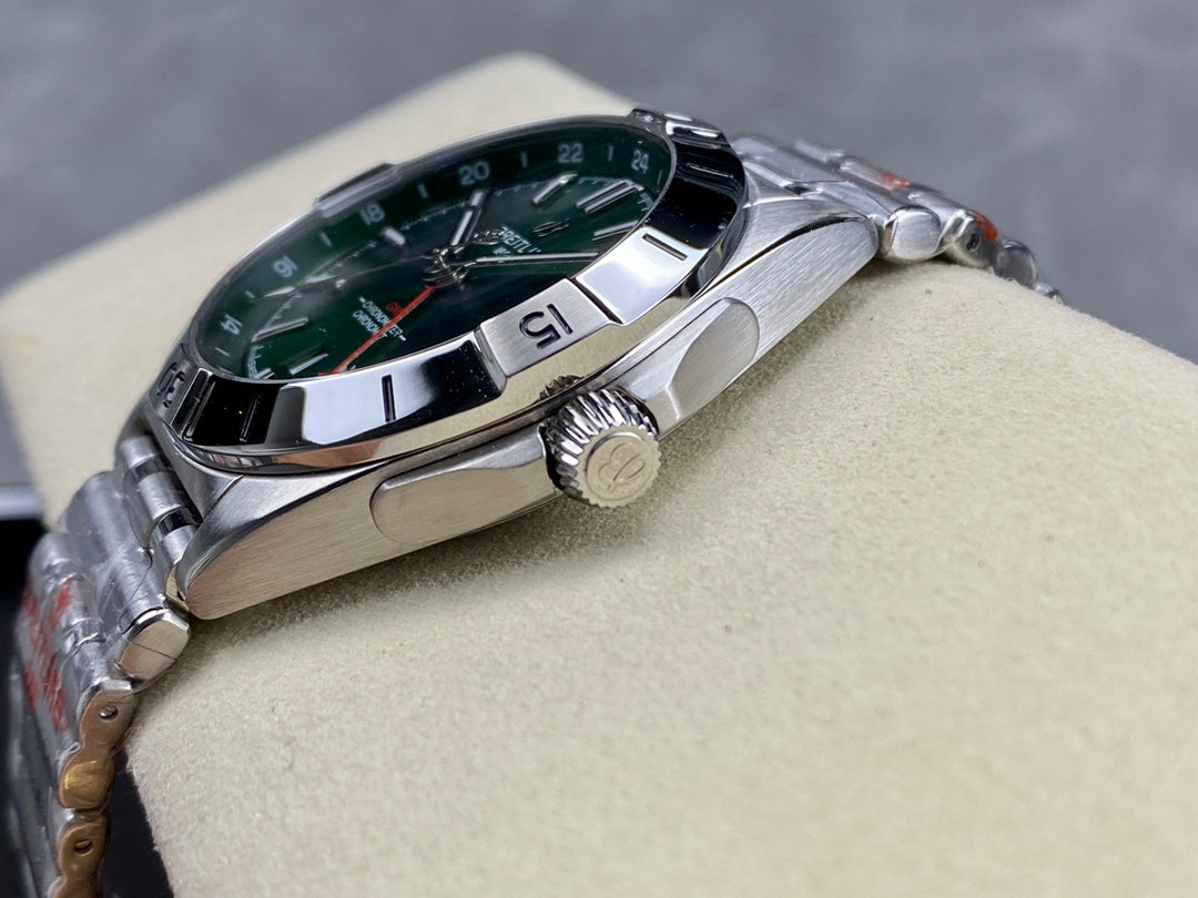 Chronomat GMT 40 SS BLS 1:1 Best Edition Deep Green Dial on SS Bracelet A2836