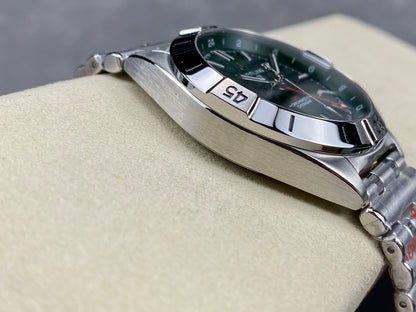 Chronomat GMT 40 SS BLS 1:1 Best Edition Deep Green Dial on SS Bracelet A2836