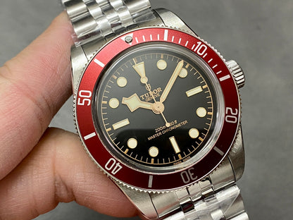 Heritage Black Bay Red Bezel ZF 1:1 Best Edition on SS Jubilee Bracelet A2824