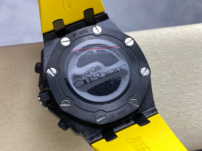 Royal Oak Offshore 'Bumble Bee' 42mm Ceramic Bezel SS TKF Best Edition Black Dial on Yellow Rubber Strap A3126