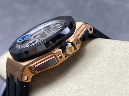 Royal Oak Offshore 44mm RG TKF 1:1 Best Edition Gray Dial on Black Rubber Strap A3126