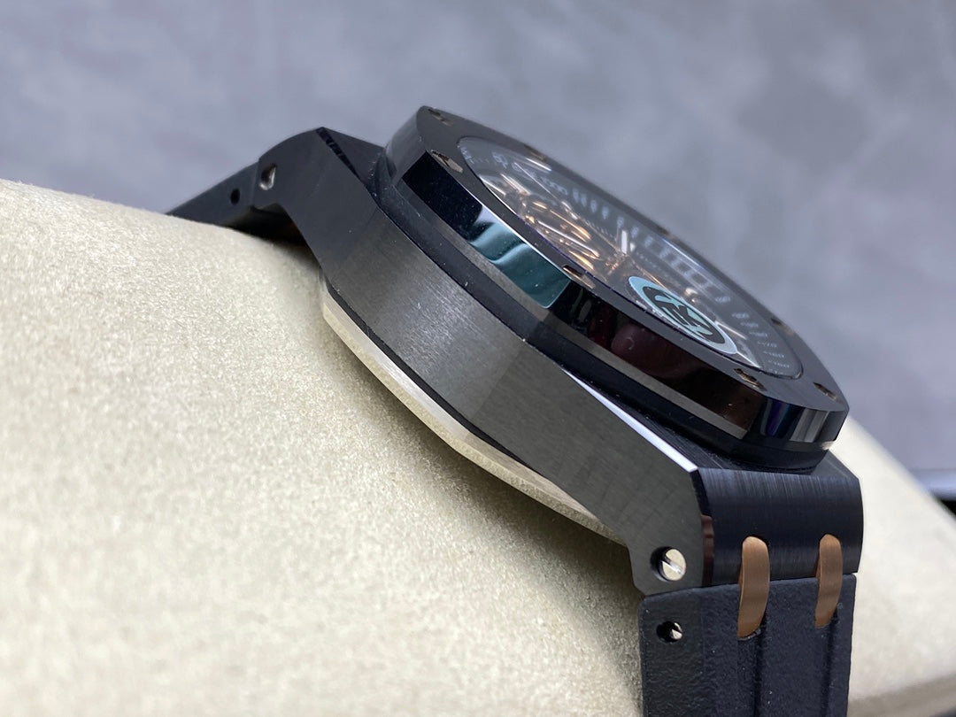 Royal Oak Offshore 44mm Black Ceramic TKF 1:1 Best Edition Black/RG Dial on Black Rubber Strap A3126