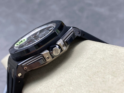 Royal Oak Offshore 44mm Black Ceramic SS TKF 1:1 Best Edition Gray Dial on Black Rubber Strap A3126