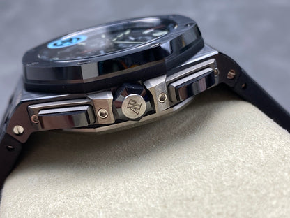 Royal Oak Offshore 44mm Black Ceramic TKF Best Edition Black Dial on Black Rubber Strap A3126